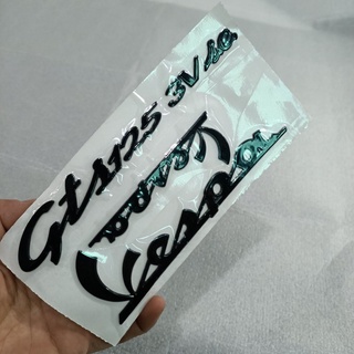 Tem dán chữ Vespa GTS 125 3v ie chữ nổi Màu Đen - Tân trang xe như mới - SPA-8532