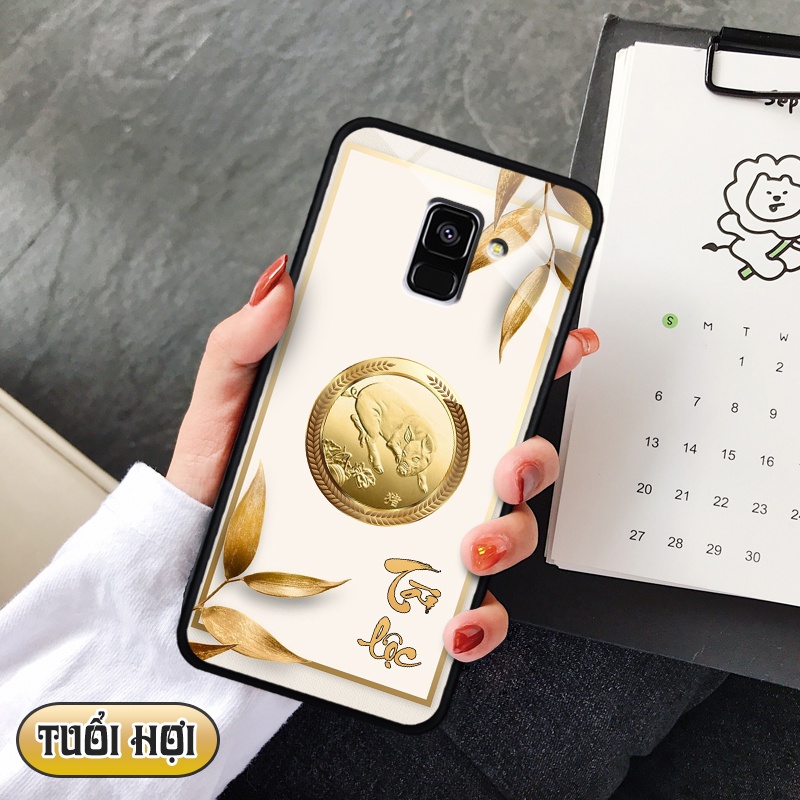 Ốp kính 3D 12 con giáp Samsung Galaxy A8 PLUS 2018