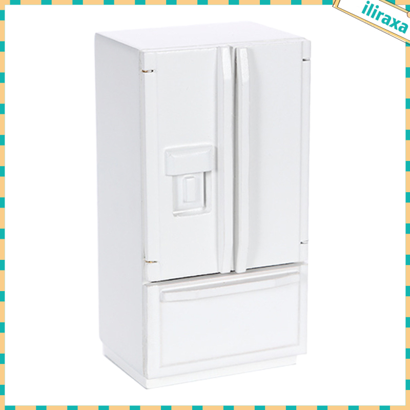 Tủ Lạnh Mini Trang Trí Nhà Búp Bê Tỉ Lệ 1 / 12