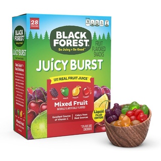 Kẹo Dẻo Trái Cây Black Forest Juicy Burst Mixed Fruit Medley Fruit Snacks