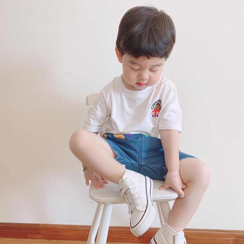 Áo Thun Cotton Ngắn Tay Thời Trang Mùa Hè Nhật Bản Dành Cho Bé Trai