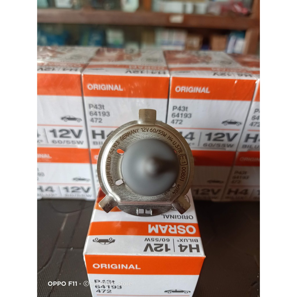 Bóng đèn pha cos H4 12v 55/60w Chính hãng osram( bảo hành 3 tháng)