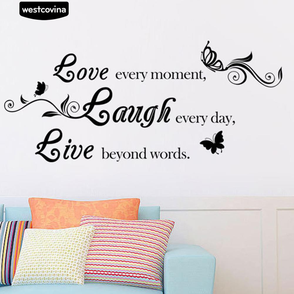 Decal dán tường &quot; Love Laugh Live &quot;