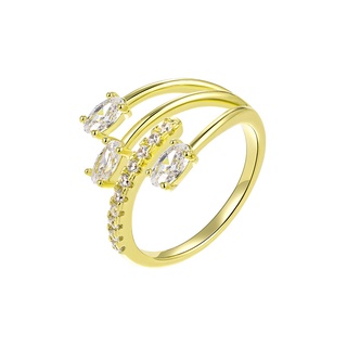 Nhẫn Ba Móng Nữ FREE❤️SHIP Mạ Vàng 14K Đính Đá Zircon Xuping NHXP02