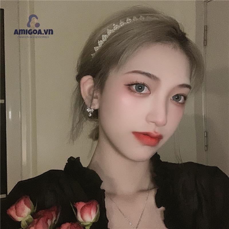 ✨✨Bông Tai Mạ Bạc 925 Hình Nơ Đính Đá Thời Trang