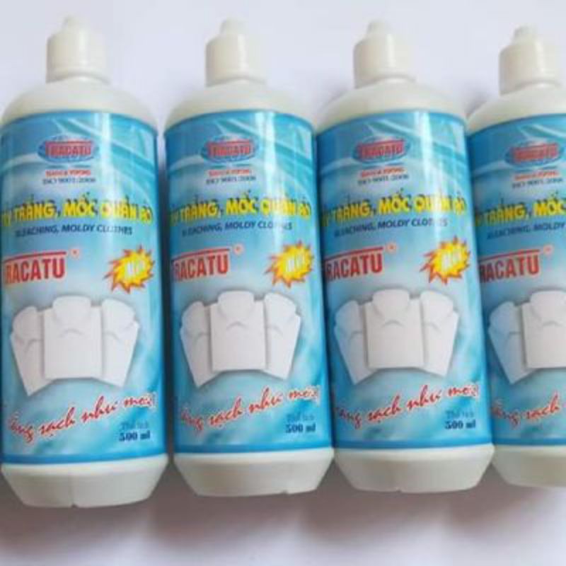 Tẩy trắng tẩy mốc quần áo thần thánh Tracatu [ FREE SHIP] 500ml hàng Việt Nam