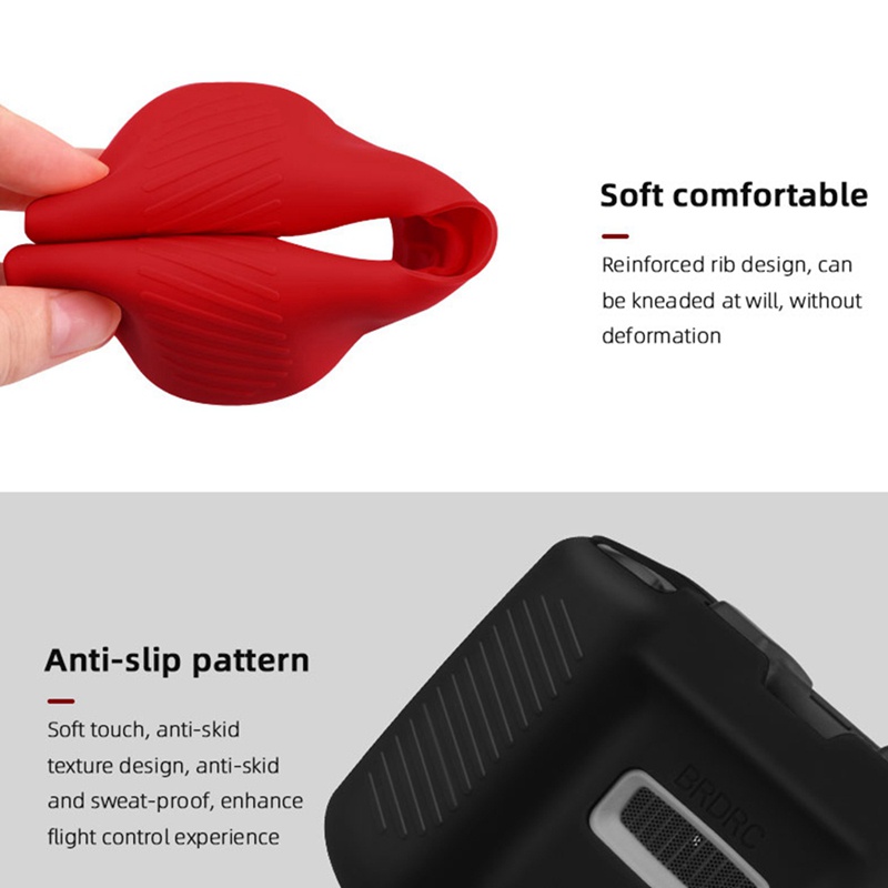 Ốp silicon màu đen bảo vệ chống bụi cho remote DJI Mavic 3/Air 2/2S/Mini 2