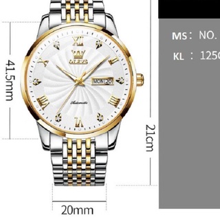 Đồng hồ cơ nam automatic cao cấp fullbox có ngày tháng mặt 41.5mm