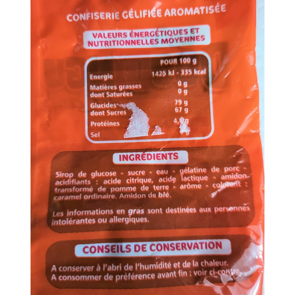 [Túi 250g] KẸO DẺO HƯƠNG COLA [France] CSN Jelly Candy Cola Flavour