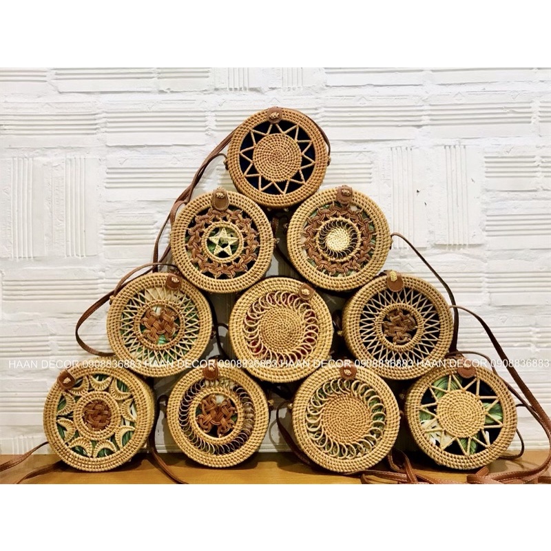 Túi mây tròn nhiều mẫu - đường kính 18cm