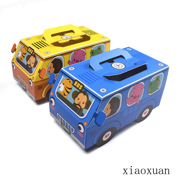 Hộp Đựng Bánh Kẹo Hình Xe Hơi Hoạt Hình 17.5 * 9 * 8cm hộp đựng quà
