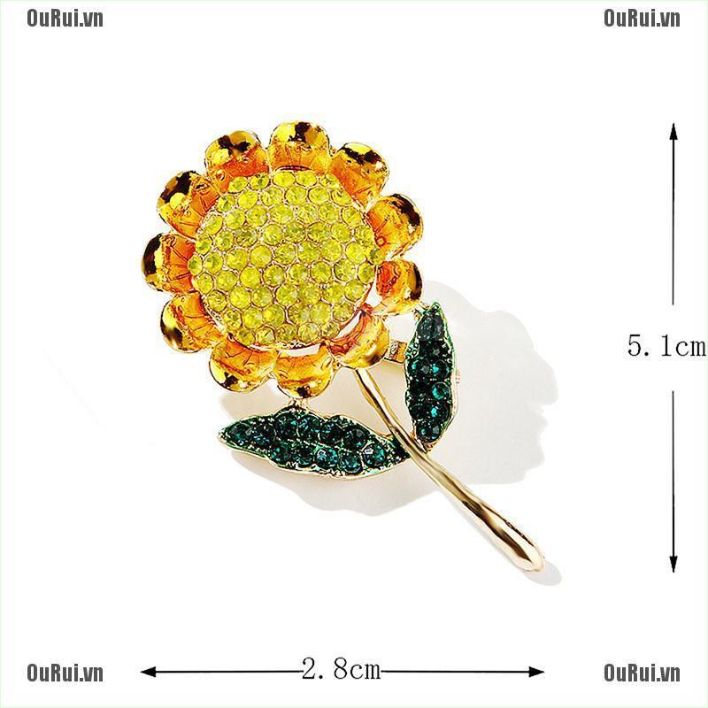 Phụ Kiện Áo Sơ Mi Hình Hoa Hướng Dương Thời Trang