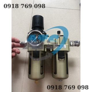 Bộ lọc khí nén 2 cấp AL4000-04 ren 21mm SM+PM