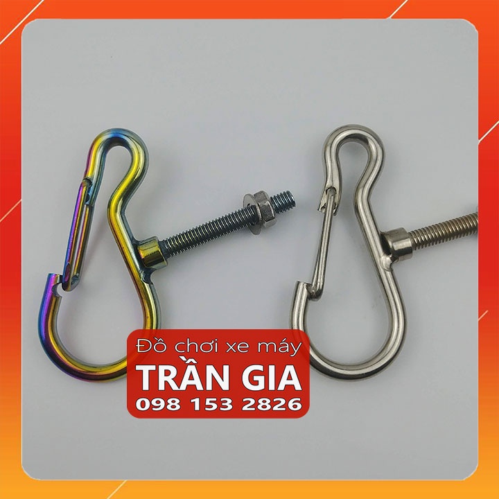 Móc inox treo đồ xe máy gắn AB airblade Vision Lead Sh Mode Exciter Sirius Jupiter Nouve Grande Janus Wave Blade Vario