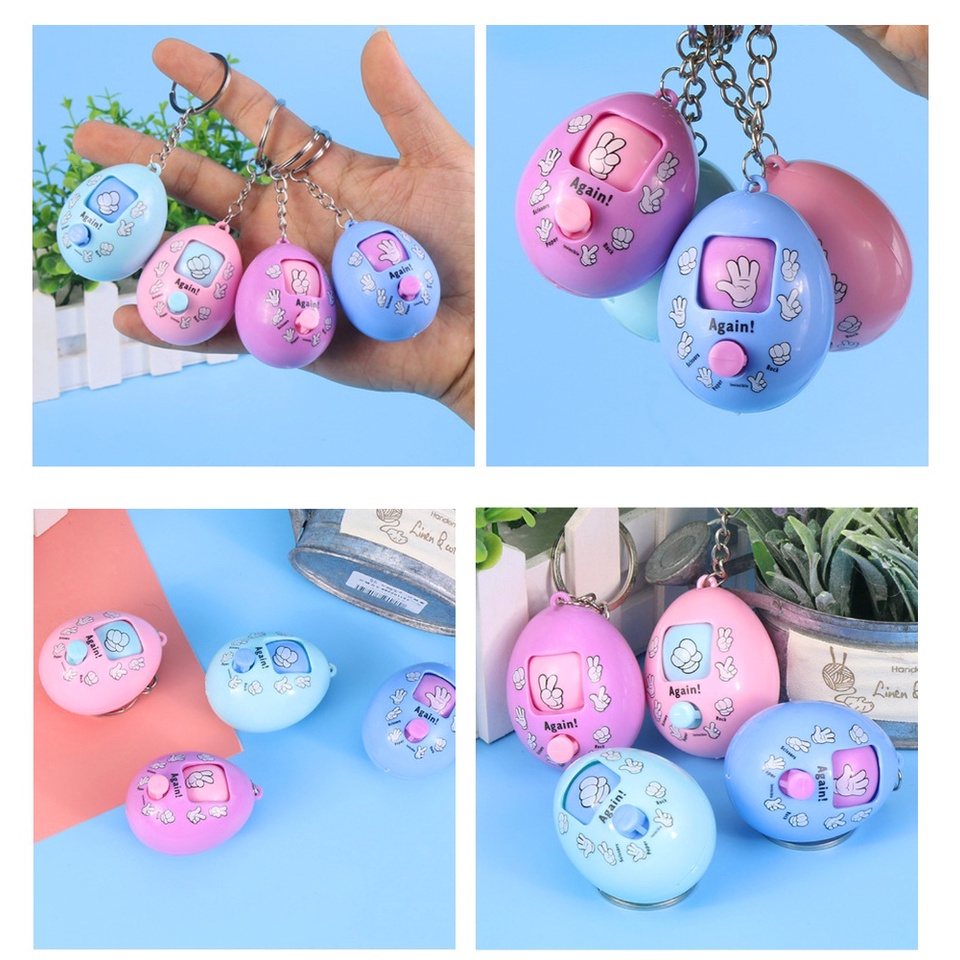 🍉Đồ Chơi Kéo Bao Búa Vui Nhộn - Móc Khóa Oẳn Tù Tì Có Nút Ấn DUASHOP.