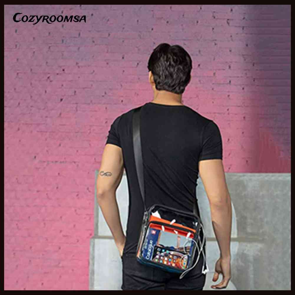 Túi Đeo Chéo Đựng Điện Thoại Chất Liệu PVC Trong Suốt Chống Thấm Nước