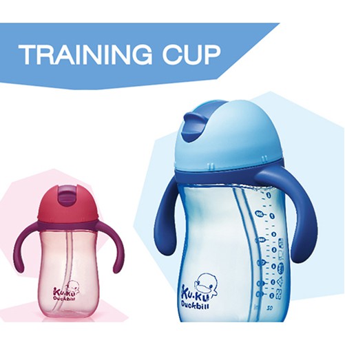 Bình tập uống cho bé 260ml ku.ku duckbill Ku5485