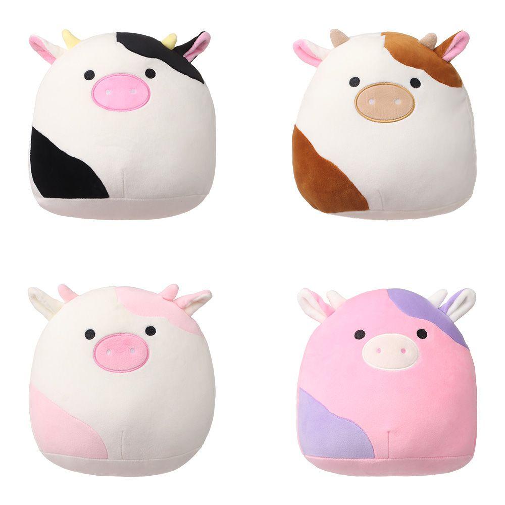 LUOL Gối Ôm Hình Bò Sữa Bằng Nhung Dễ Thương Xinh Xắn