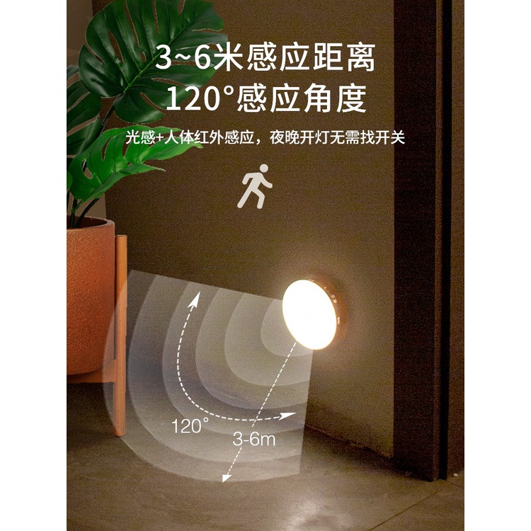 Đèn LED Thông Minh Không Dây Cảm Biến Cơ Thể Người Điều Khiển Bằng Giọng Nói Có Thể Sạc Lại Tiện Dụng ho83
