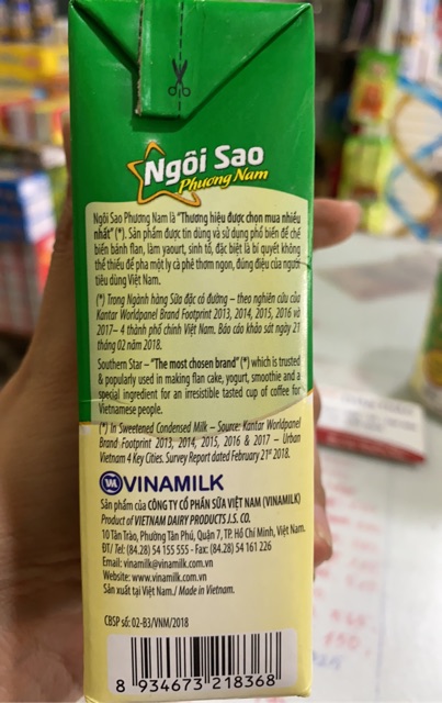 Sữa Đặc Ngôi Sao Phương Nam 380gram