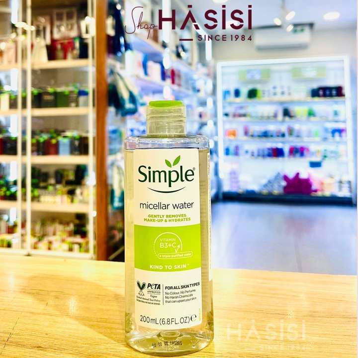 NƯỚC TẨY TRANG SIMPLE - Skin Micellar Cleansing Water 200ml (Xanh Lá)