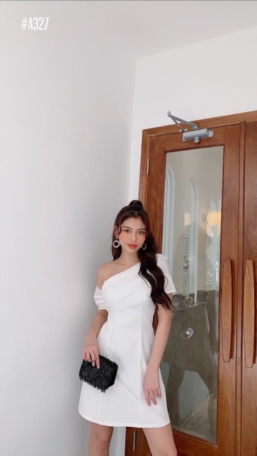 [Mã WASTMAY giảm 15% tối đa 30K đơn 150K] Đầm lệch vai xốp xinh xắn | BigBuy360 - bigbuy360.vn