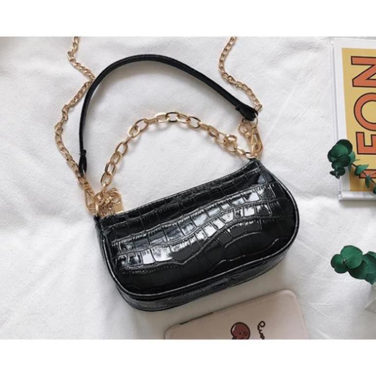 👛ẢNH SHOP CHỤP👛 Túi kẹp nách nữ da vân cá sấu dây xích BH 429 | BigBuy360 - bigbuy360.vn