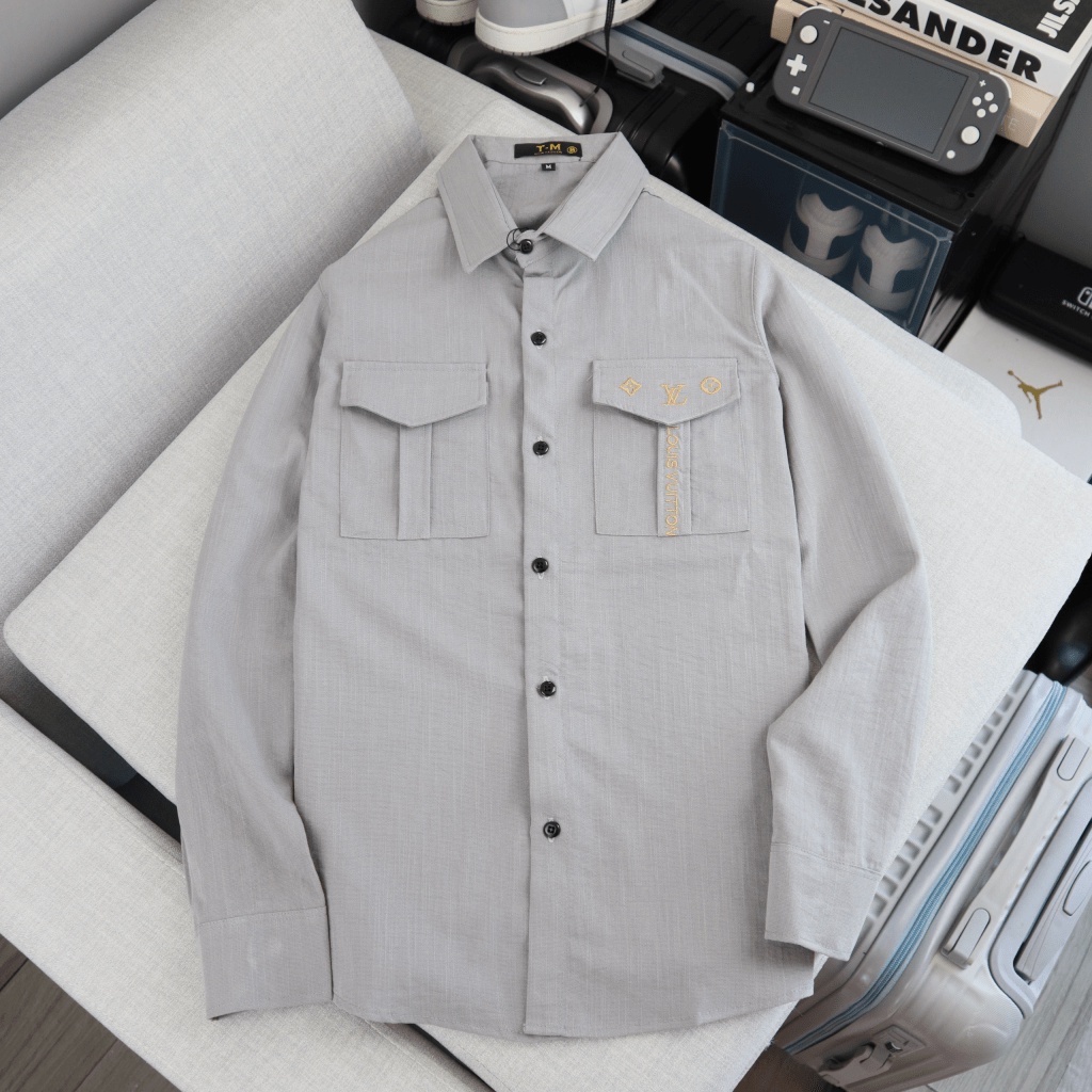 ÁO  SƠ MI NAM CHẤT LIỆU ĐŨI LENIN TAY DÀI PHỐI HỌA TIẾT ĐẸP SANG TRỌNG CHẤT LIÊU CAO CẤP BAO MẤT BAO CO GIẢN