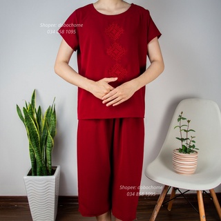 Bộ đũi thái trung niên đồ bộ đũi thái trung niên bộ lửng trung niên set bộ trung niên
