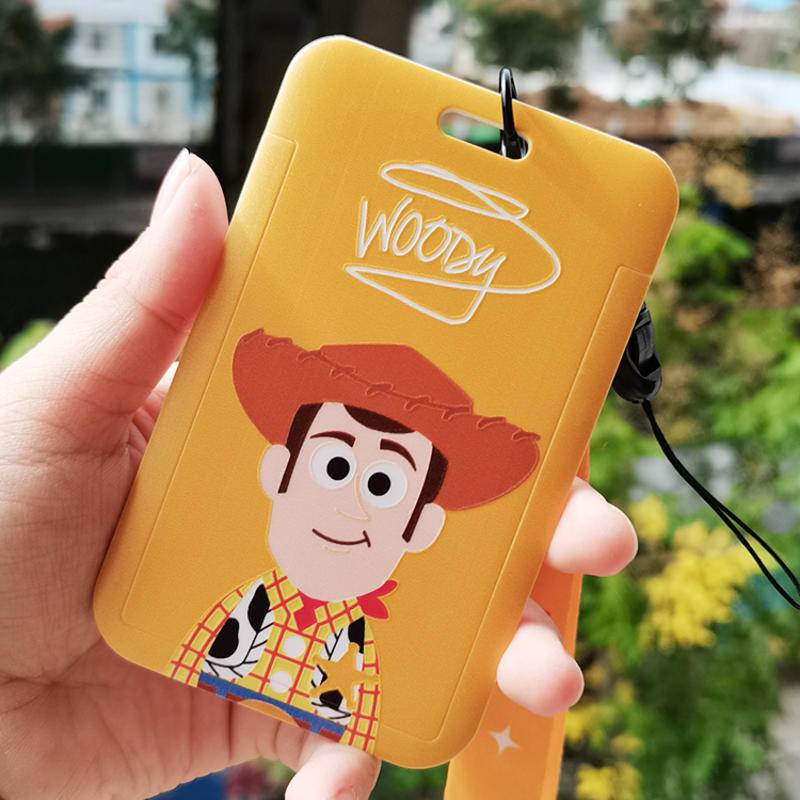 Bao Da Điện Thoại Cứng Có Ngăn Đựng Thẻ Và Dây Đeo In Hoạt Hình Toy Story Cho Học Sinh Ốp