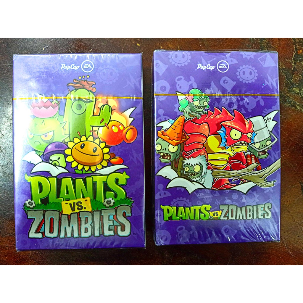 (Khu vườn tím) Bộ 55 Thẻ Bài Trò Chơi Plants Vs Zombies