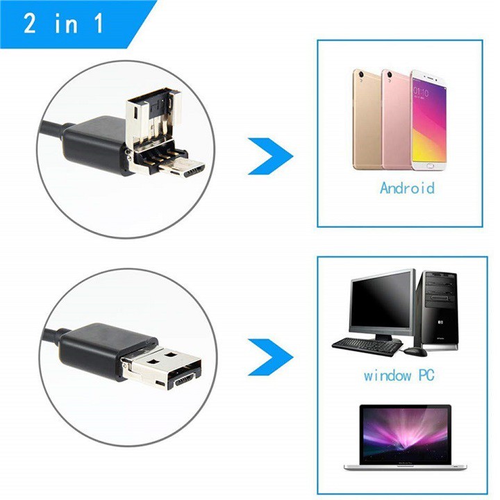 Camera 3 in 1 chuyên dụng soi răng có 6 đèn LED trợ sáng độ phân giải HD720p