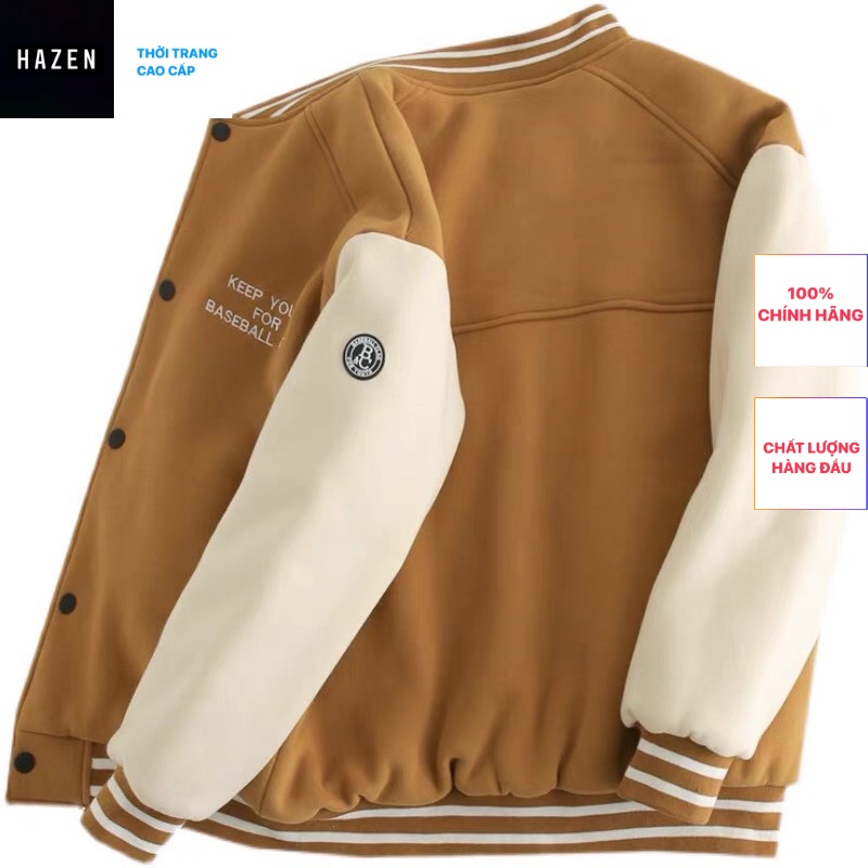 ÁO KHOÁC NỈ DẠ MLB NY CÚC BẤM / MLB NY VASITY JACKET HAZEN 2022