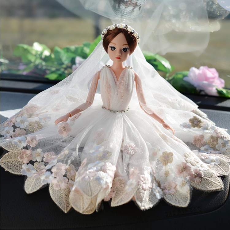 1719088 Chuỗi Ngọc Trai Đính Kim Cương Giả 5mm Làm Phụ Kiện Trang Trí Búp Bê / Xe Hơi DIY