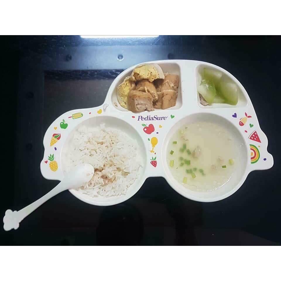 Khay ăn dặm kèm muỗn và ly abbot
