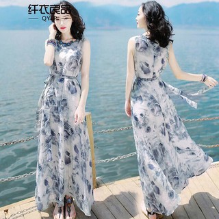 ĐẦM MAXI VOAN LỤA DÁNG DÀI CAO CẤP