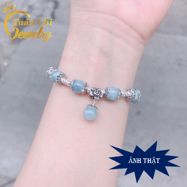 Lắc Tay Nữ HÀNG CAO CẤP Vòng Tay Bạc Nữ Cao Cấp, Kết Hợp Đá Phong Thủy Tự Nhiên Mang Lại May Mắn Và Tài Lộc