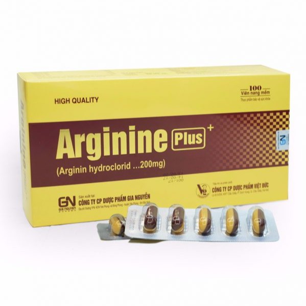 Arginine Plus – Hỗ trợ tăng cường chức năng gan, giải độc gan (Hộp 100 viên)