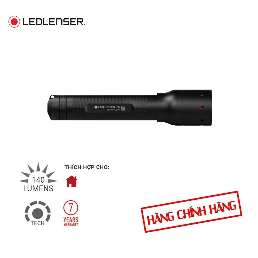 Đèn Pin Cầm Tay LedLenser P5 mang một thiết kế nhỏ xứng đáng thiết kế năm sao với hiệu năng vượt trội và công