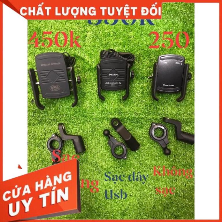 Pat điện thoại sạc không dây usb gắn xe máy moto pkn pkl r15 mt15 cbr gsx xsr sale