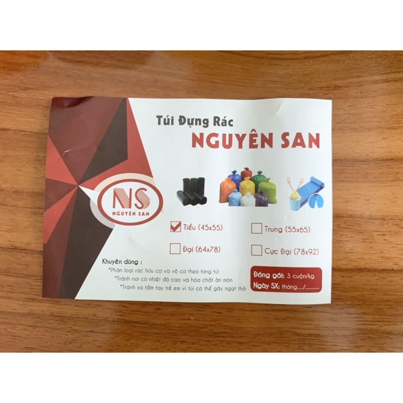 3 cuộn  túi đựng rác đen,nhiều màu, bao rác tự phân hủy sinh học