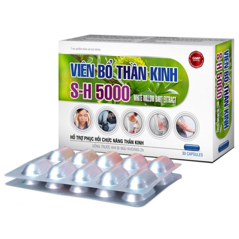Viên bổ thần kinh SH-5000 PLUS hộp 20 viên SH5000