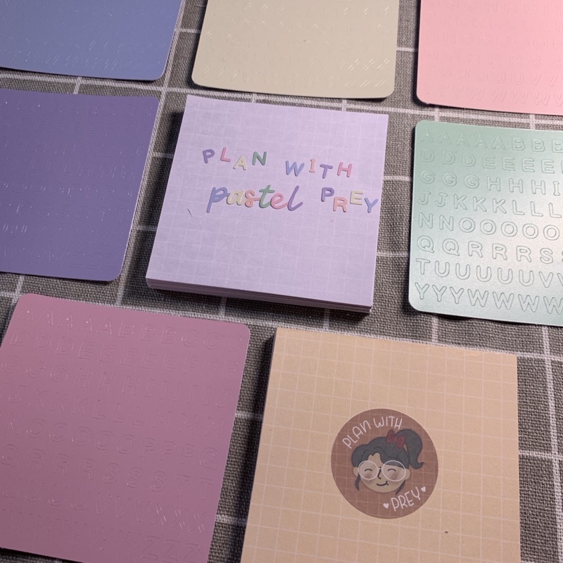 Sticker bảng chữ cái mini size trang trí sổ, Bullet Journal, Planner, Toploader | Designed by Plan With Prey