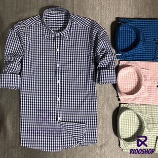 [XẢ KHO] Áo sơ mi nam tay dài cao cấp sọc caro nhỏ MAN cực đẹp RSM092