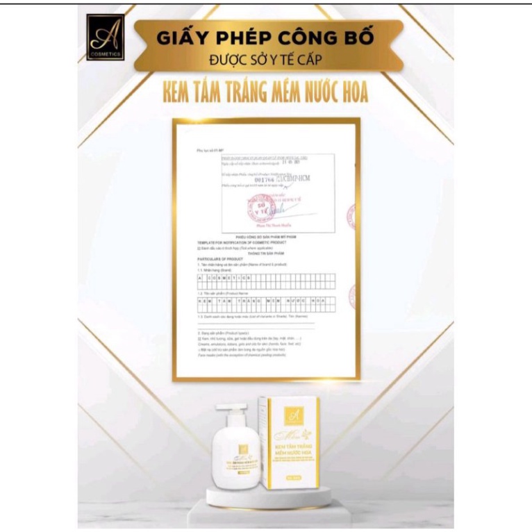 Tắm Trắng Mềm Nước Hoa Acosmetics 250g Chính Hãng | BigBuy360 - bigbuy360.vn