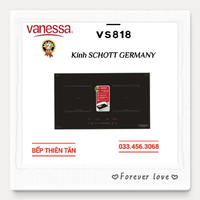 Bếp Từ Đôi Inverter Kính SCHOTT GERMANY VANESSA VS818