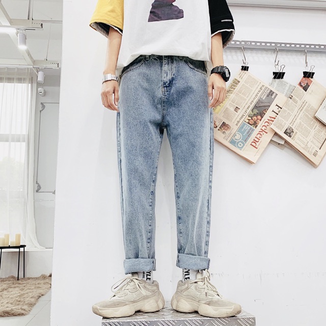 QUẦN BAGGY JEANS ỐNG SUÔNG (hình chụp thật)