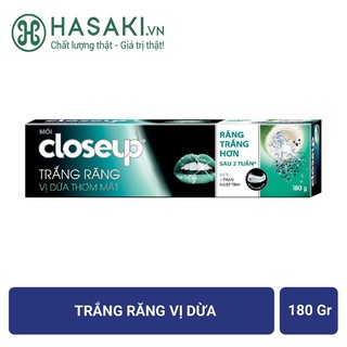 Kem Đánh Răng Closeup Làm Sáng Răng Vị Dừa & Than Hoạt Tính Toothpaste 180g