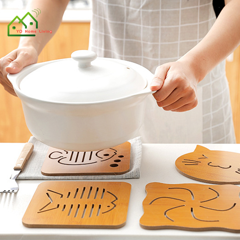 Tấm lót bàn ăn bằng tre cách nhiệt tiện lợi cho gia đình