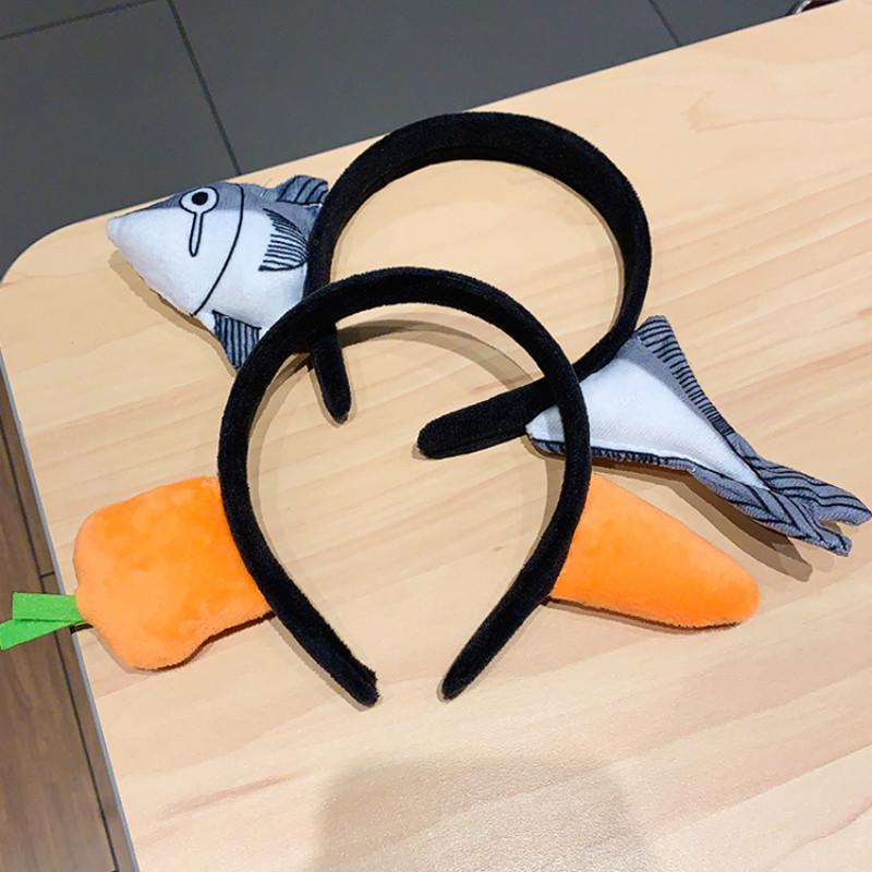 Băng Đô Cài Tóc Hình Củ Cà Rốt/ Hình Cá Dễ Thương